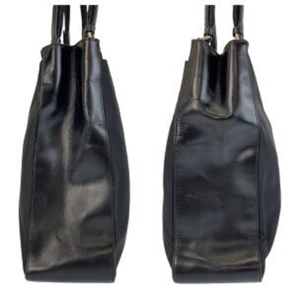 Prada Black Tote Triangular Tessuto Shoulder Nylo… - image 4